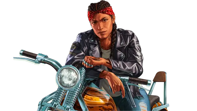 Personnage GTA RP biker en présentation